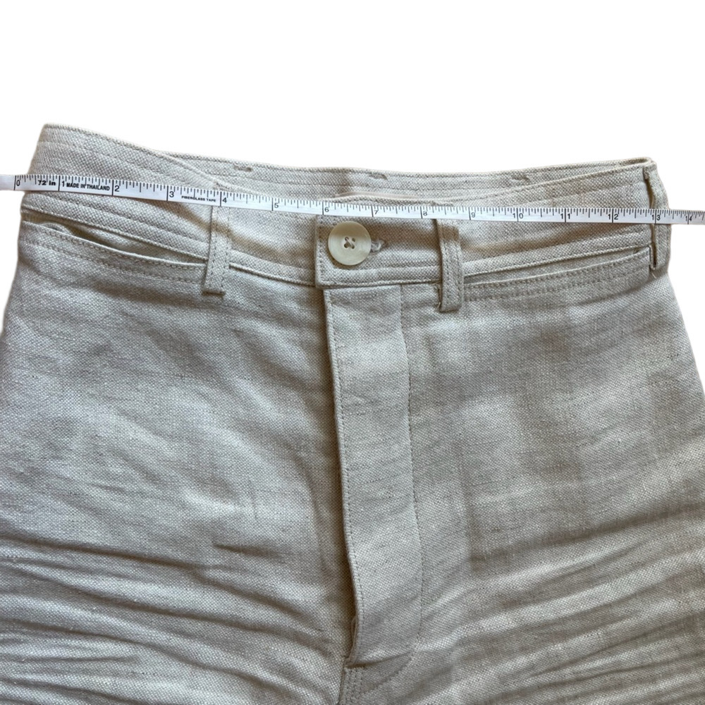 Jesse Kamm 100% Linen Sailor Pants - Natural - 4 - Archived Limited Run) - Picture 5 of 15